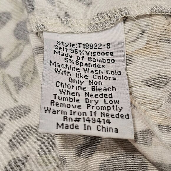 Johnny Was Cheetah Puff Sleeve Top Blouse Women Size S Floral - Picture 12 of 14